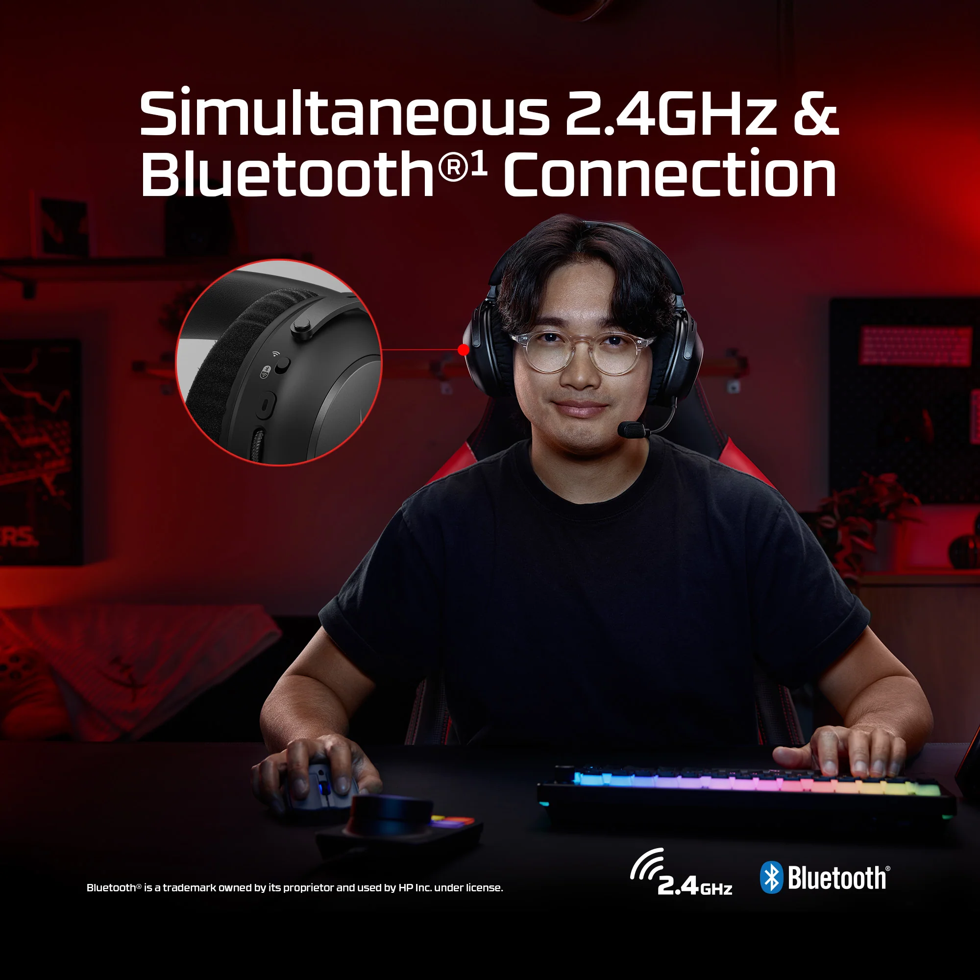 HyperX Cloud Alpha 2 – Wireless Gaming Headset - Image 5