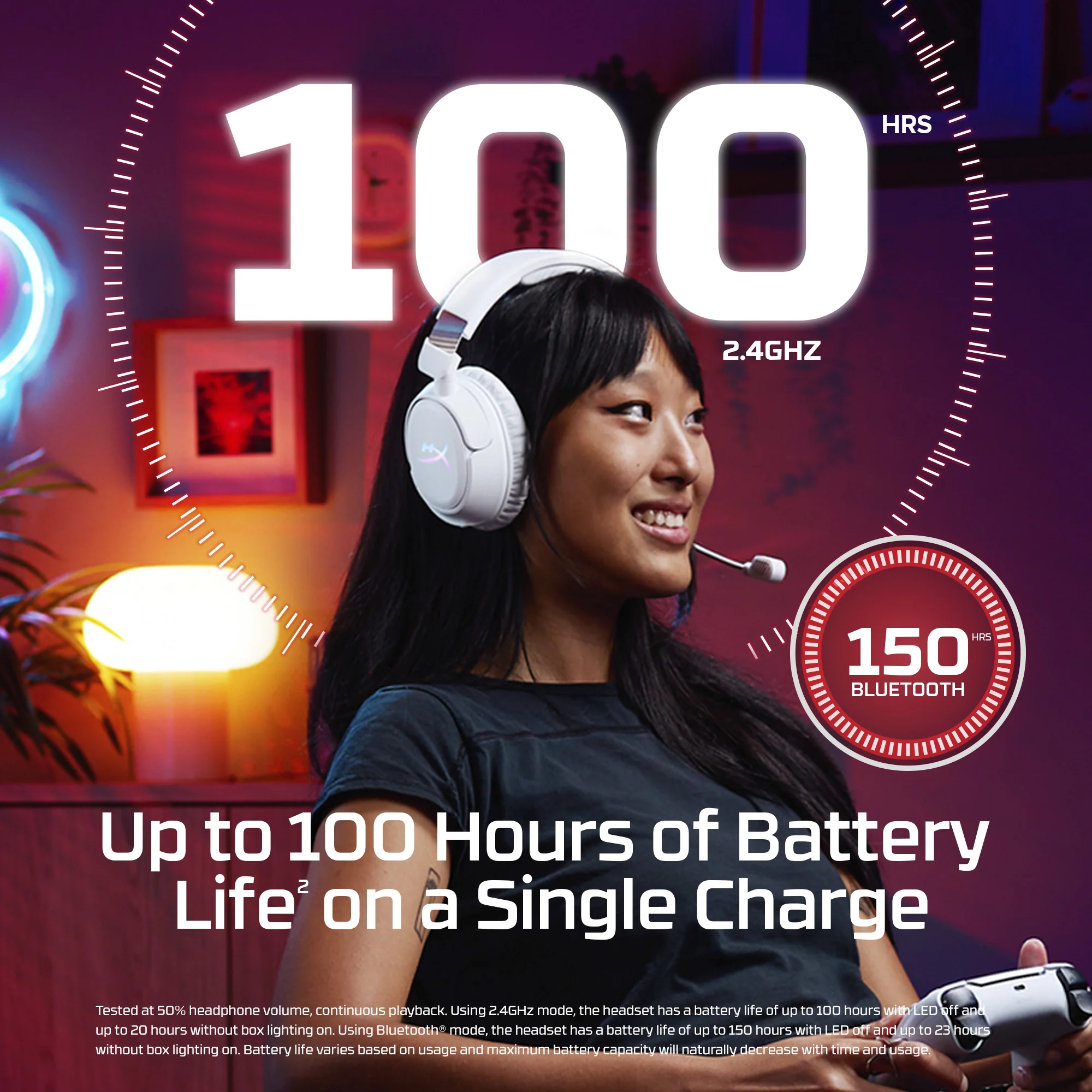 HyperX Cloud Flight 2 – Wireless Gaming Headset - Image 3