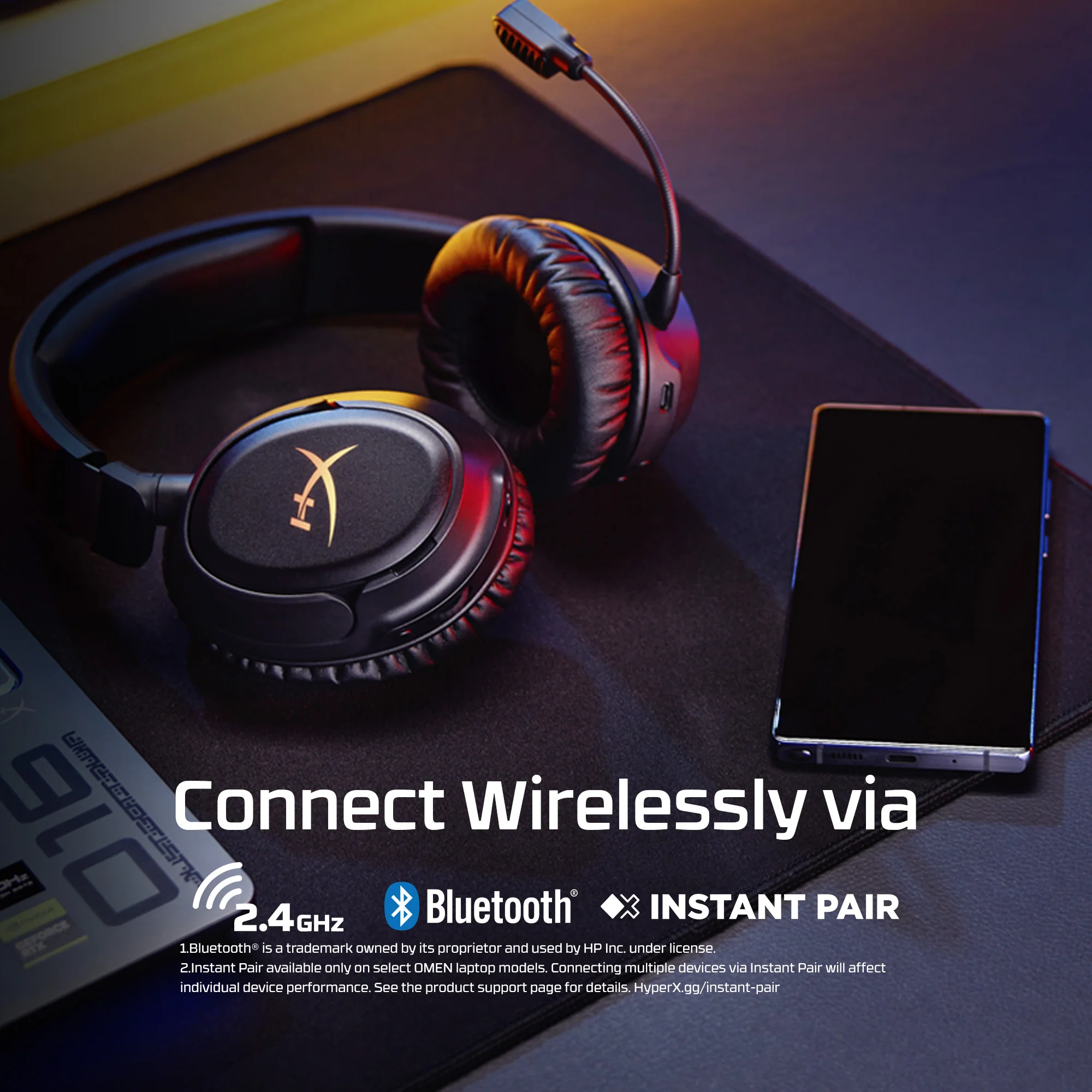 HyperX Cloud Flight 2 – Wireless Gaming Headset - Image 4