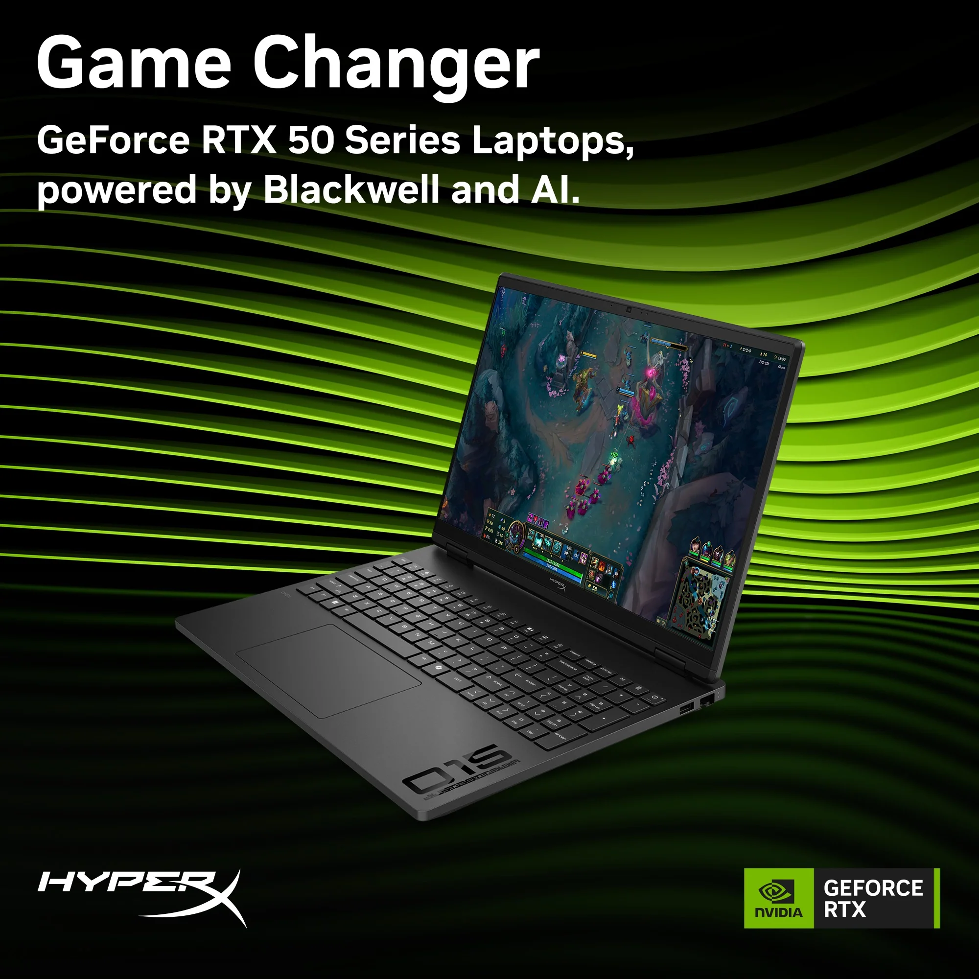 HyperX OMEN 15 inch Gaming Laptop PC 15-ga0001na, Windows 11 Home, 15.3", Intel® Core™ i5, 16GB RAM, 1TB SSD, NVIDIA® GeForce RTX™ 5050, 2K, Shadow black - Image 5