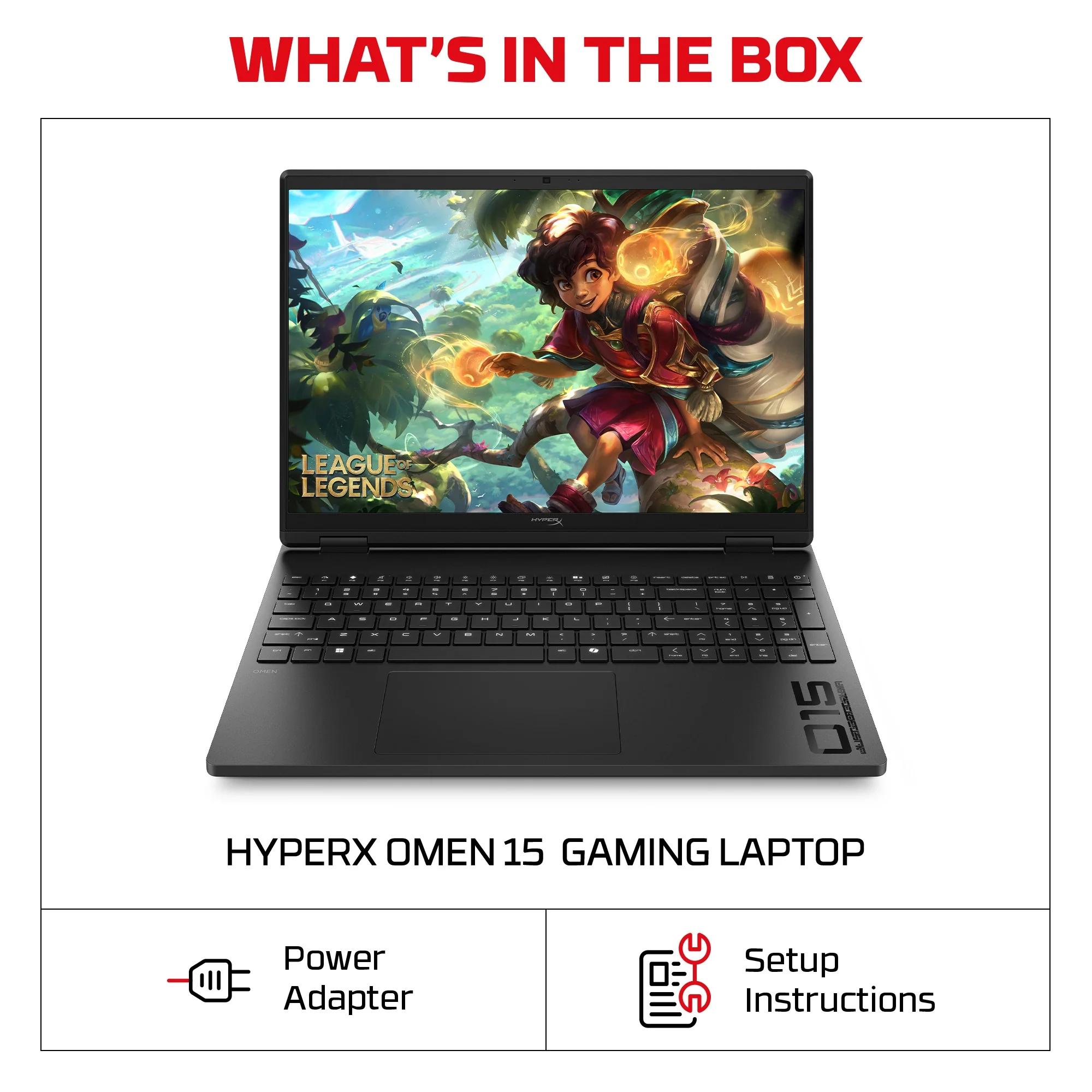 HyperX OMEN 15 inch Gaming Laptop PC 15-ga0003na, Windows 11 Home, 15.3", Intel® Core™ i7, 24GB RAM, 1TB SSD, NVIDIA® GeForce RTX™ 5060, 2.5K, Shadow black - Image 7