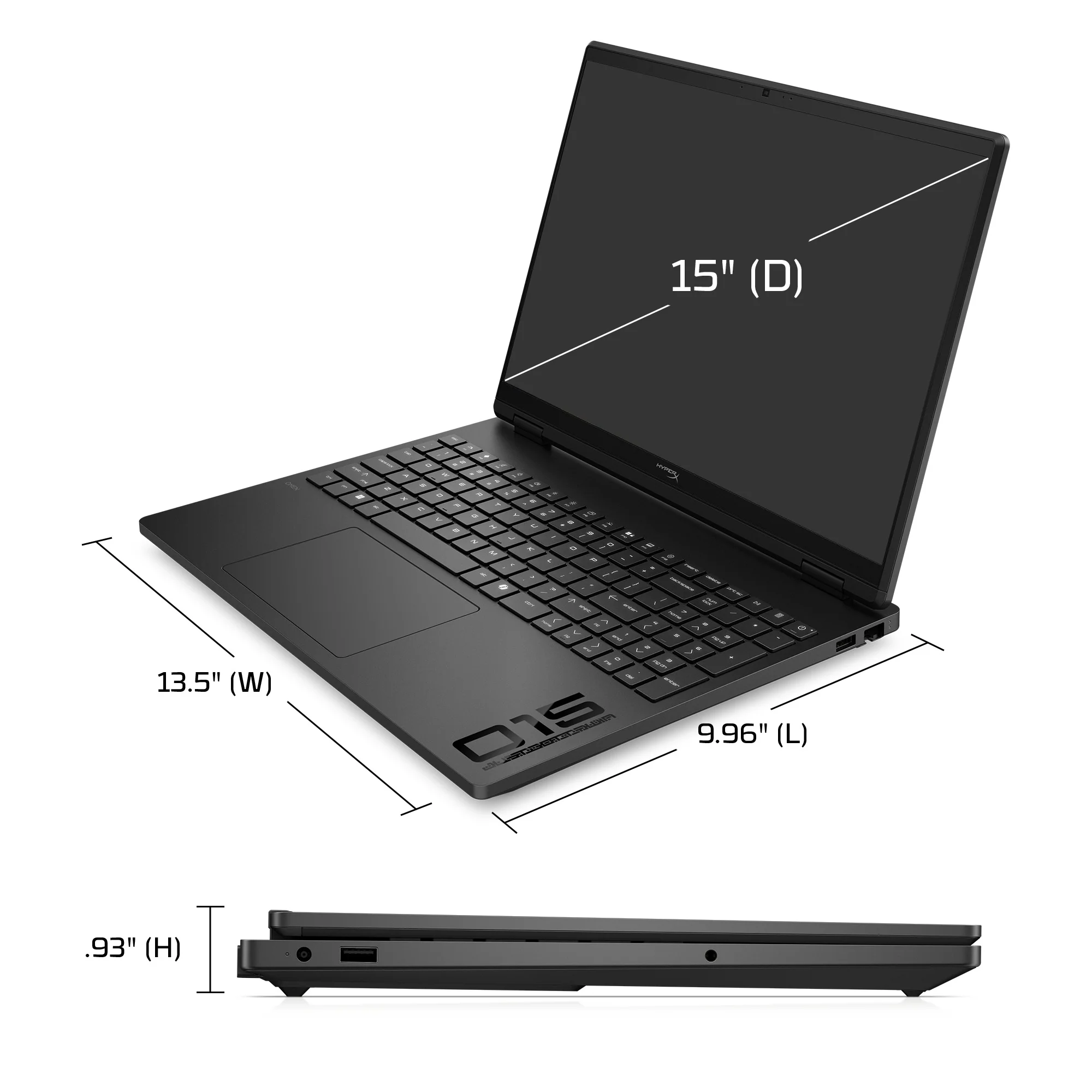 HyperX OMEN 15 inch Gaming Laptop PC 15-ga0003na, Windows 11 Home, 15.3", Intel® Core™ i7, 24GB RAM, 1TB SSD, NVIDIA® GeForce RTX™ 5060, 2.5K, Shadow black - Image 8