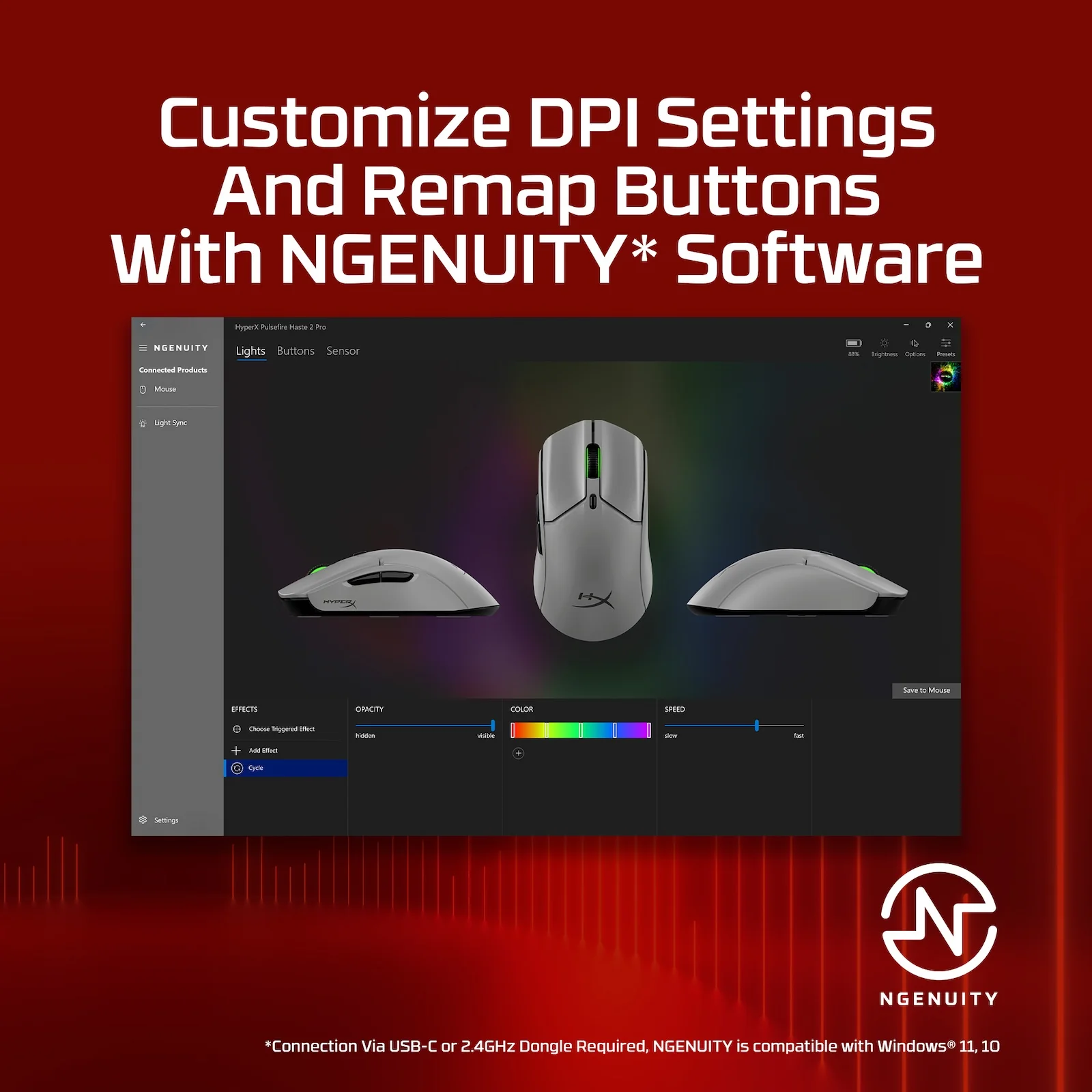 HyperX Pulsefire Haste 2 Pro – 4K Wireless Gaming Mouse - Image 8