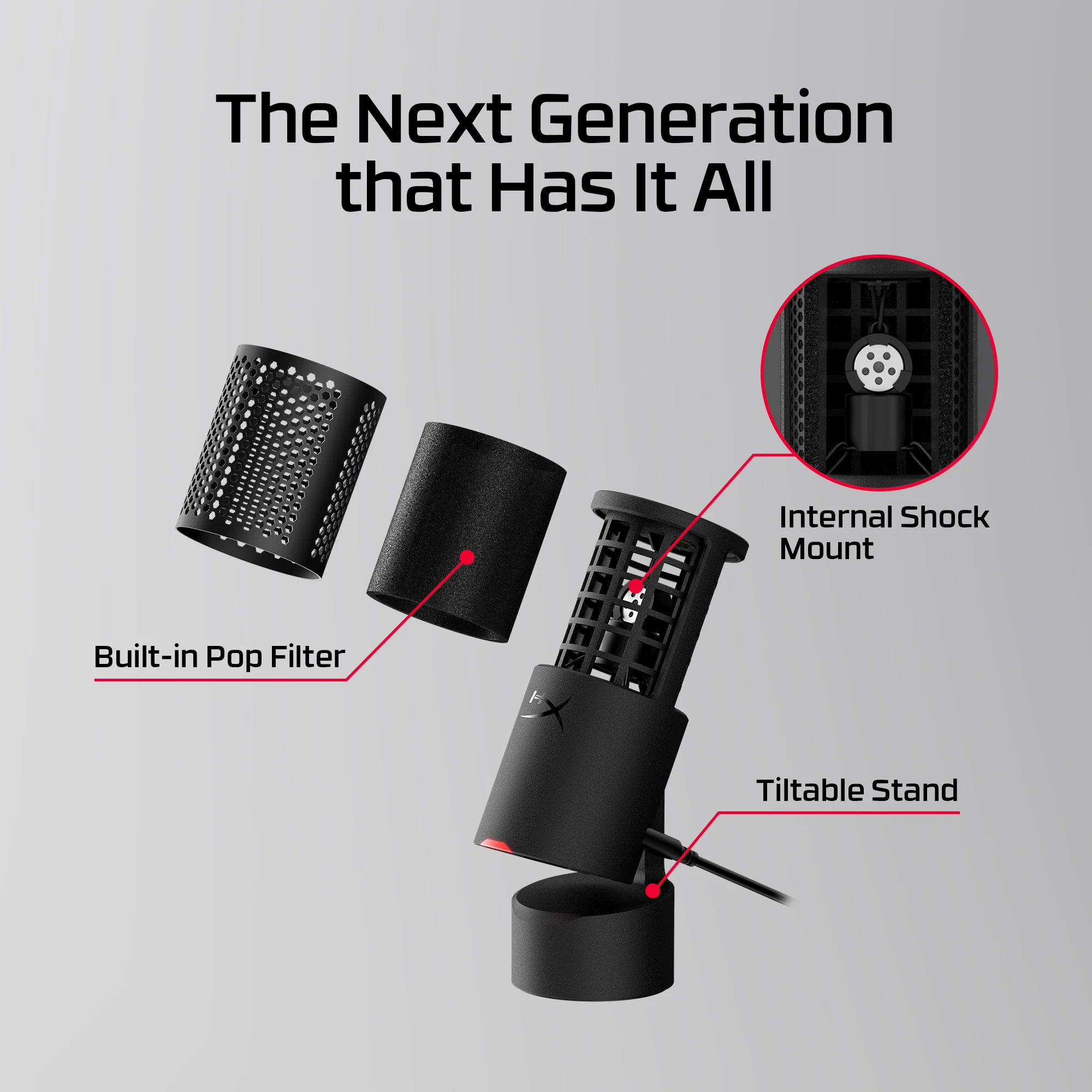 HyperX SoloCast 2 – USB Microphone - Image 3