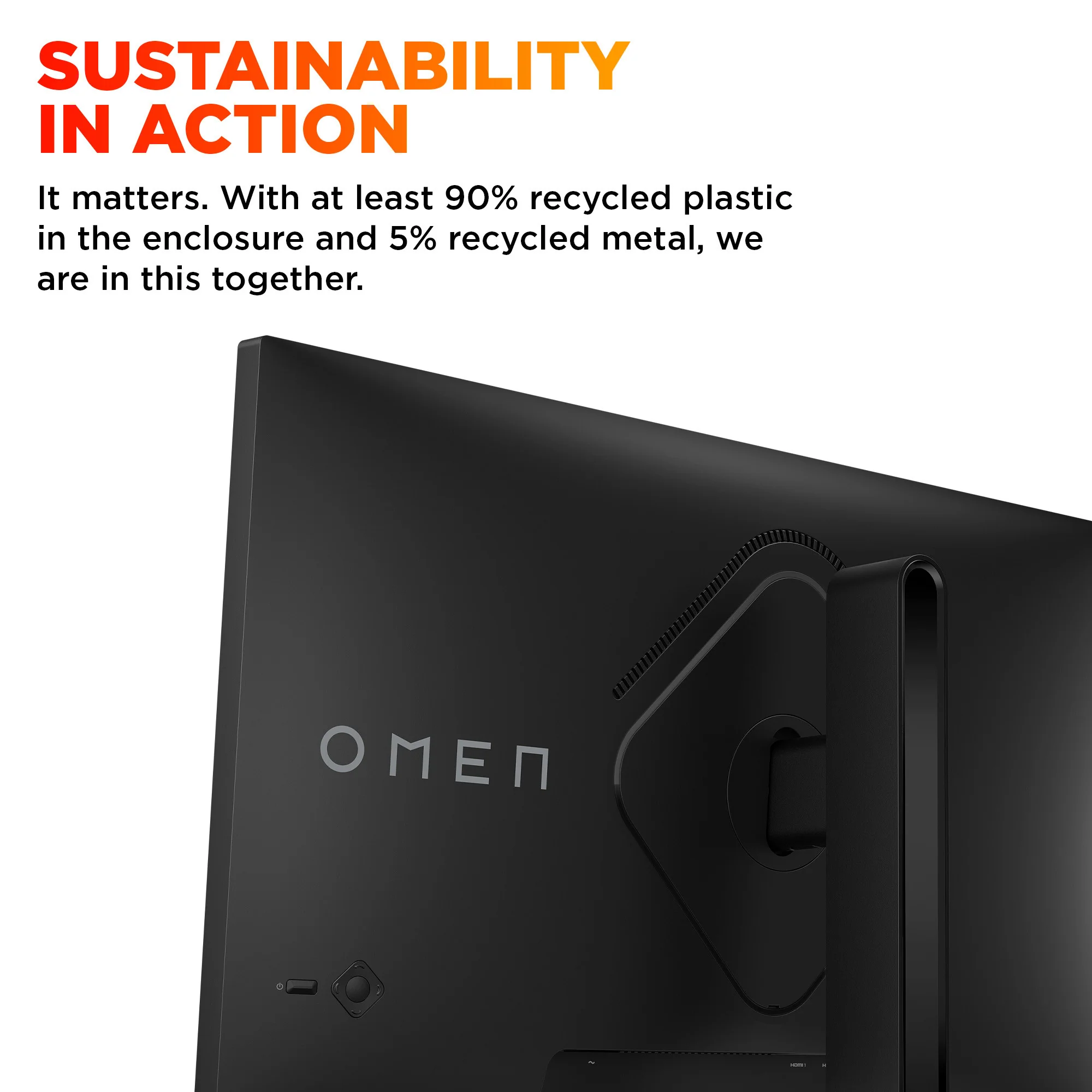 OMEN 27 inch QHD 180Hz Gaming Monitor - OMEN 27q G2, 180 Hz, 95% Display P3, IPS; LCD, No integrated camera, HP Eye Ease (Eyesafe® certified) - Image 4