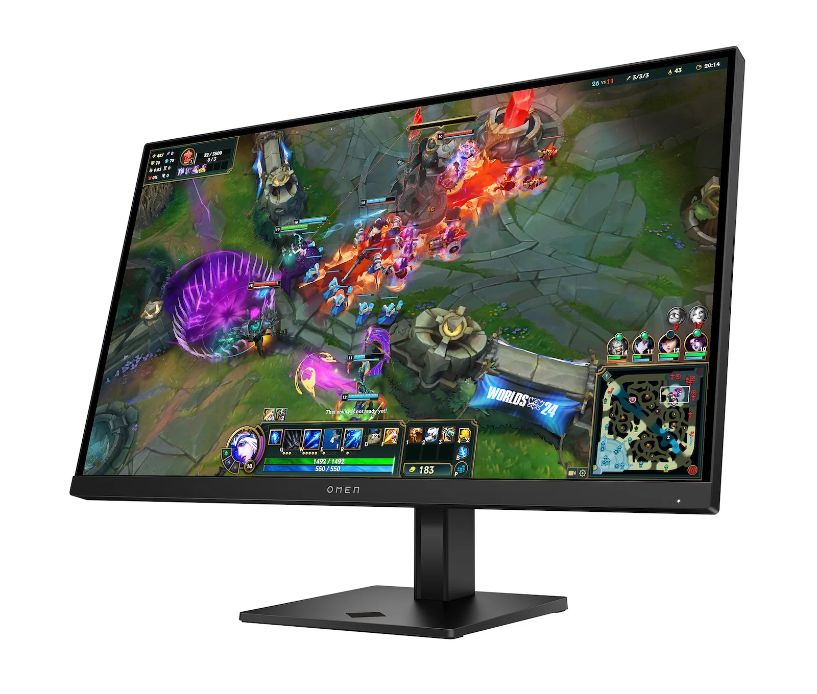 OMEN 27 inch QHD 280Hz Gaming Monitor - OMEN 27qs G2, 280 Hz, 95% Display P3, IPS Black; LCD, No integrated camera, HP Eye Ease (Eyesafe® certified) - Image 11