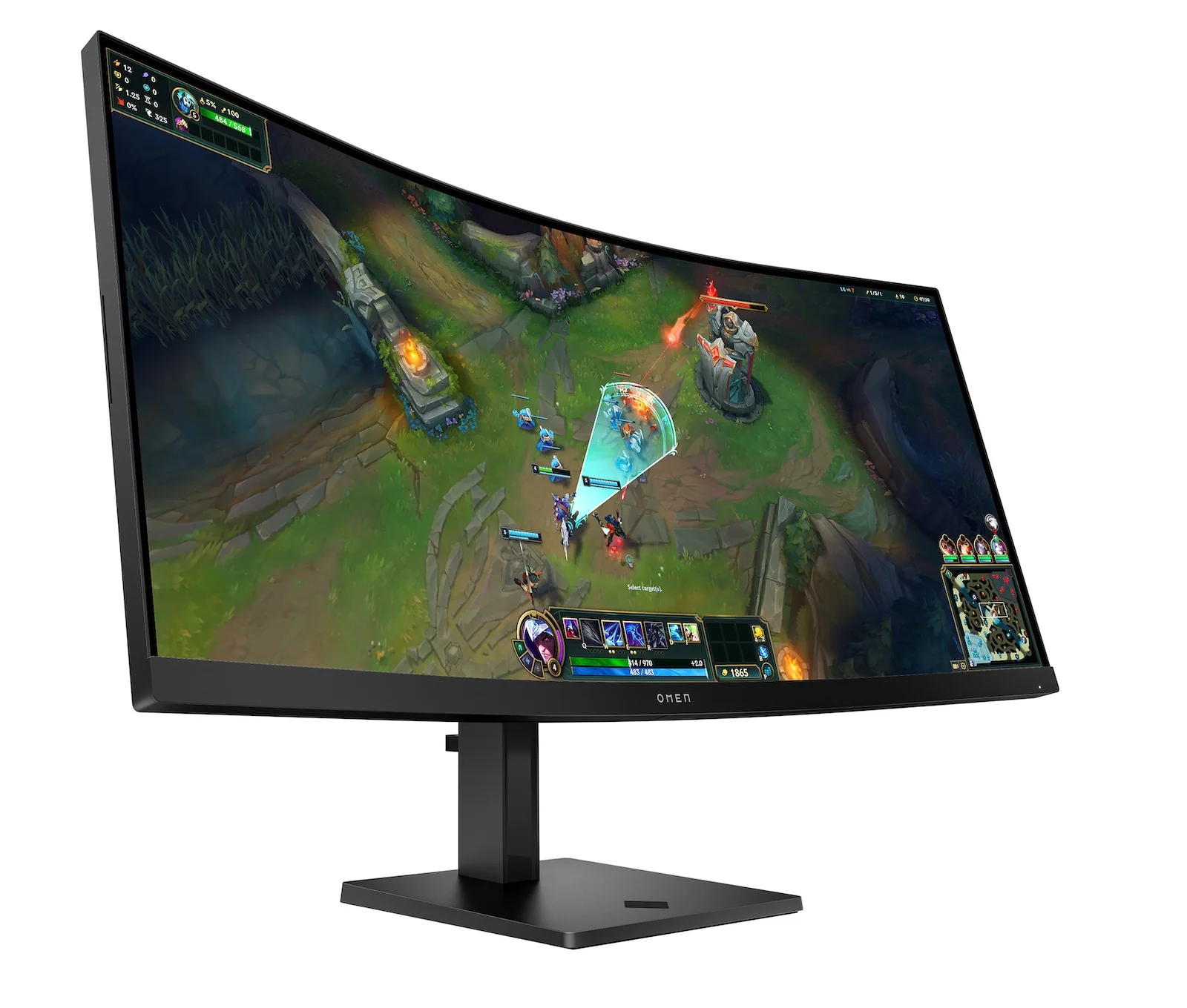 OMEN 34 inch WQHD 180Hz Curved Gaming Monitor - OMEN 34c G2, 180 Hz, 99% sRGB; 95% Display P3, VA; LCD, No integrated camera, HP Eye Ease (Eyesafe® certified) - Image 13