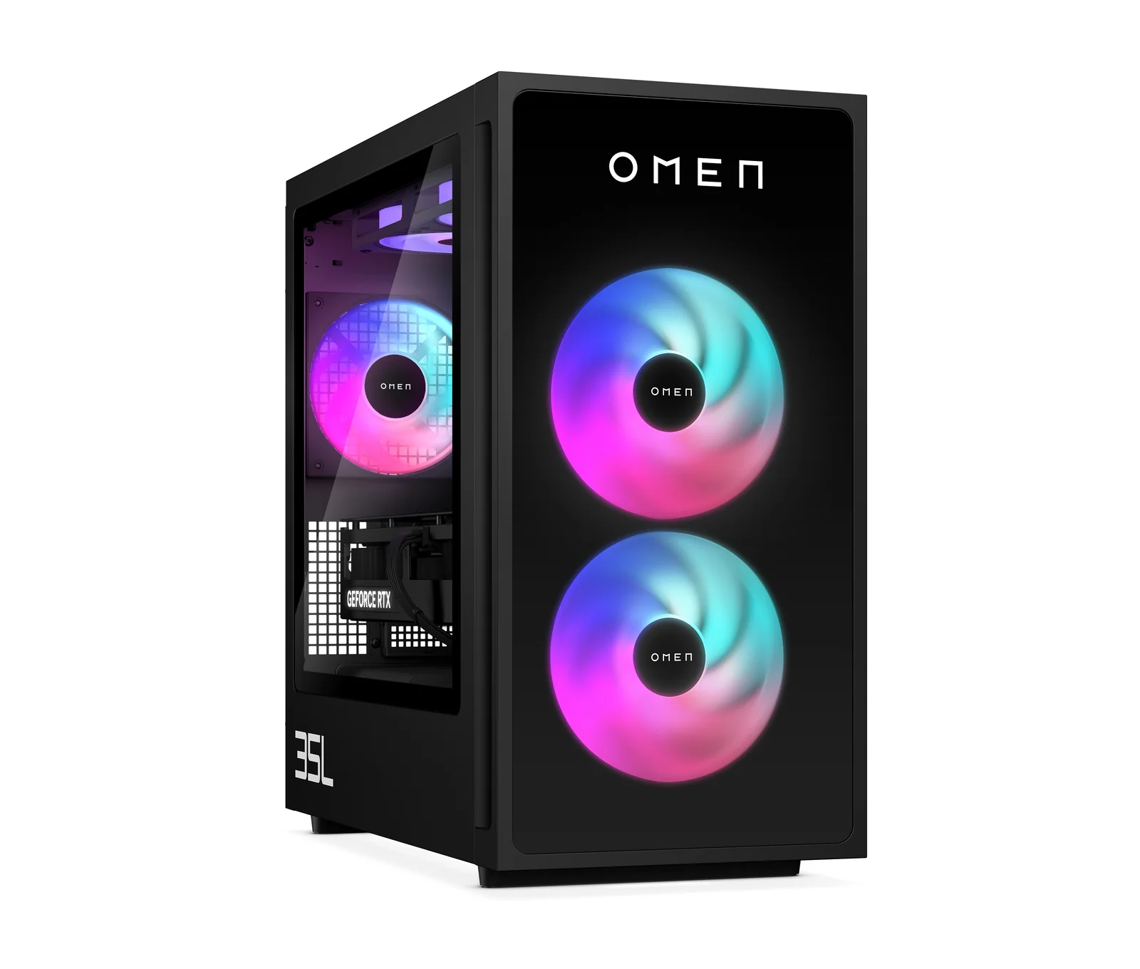 OMEN 35L Gaming Desktop GT16-0034na PC, Windows 11 Home, Intel® Core™ Ultra 7, 32GB RAM, 1TB SSD, 1TB HDD, NVIDIA® GeForce RTX™ 5080, Black - Image 3