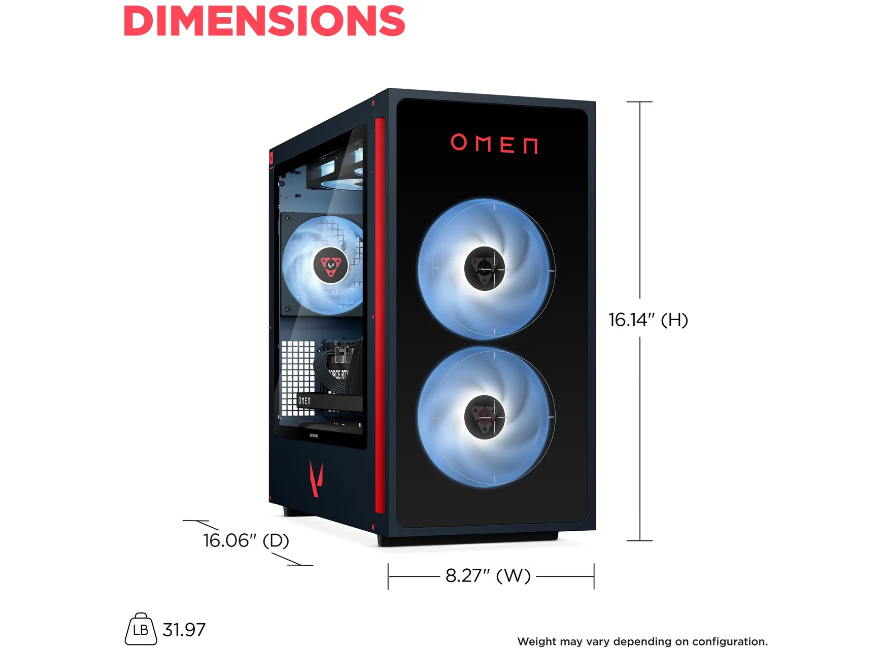 OMEN 35L Gaming Desktop GT16-0120na PC, Windows 11 Home, Intel® Core⢠i7, 32GB RAM, 1TB SSD, NVIDIA® GeForce RTX⢠5060, Navy - Image 5
