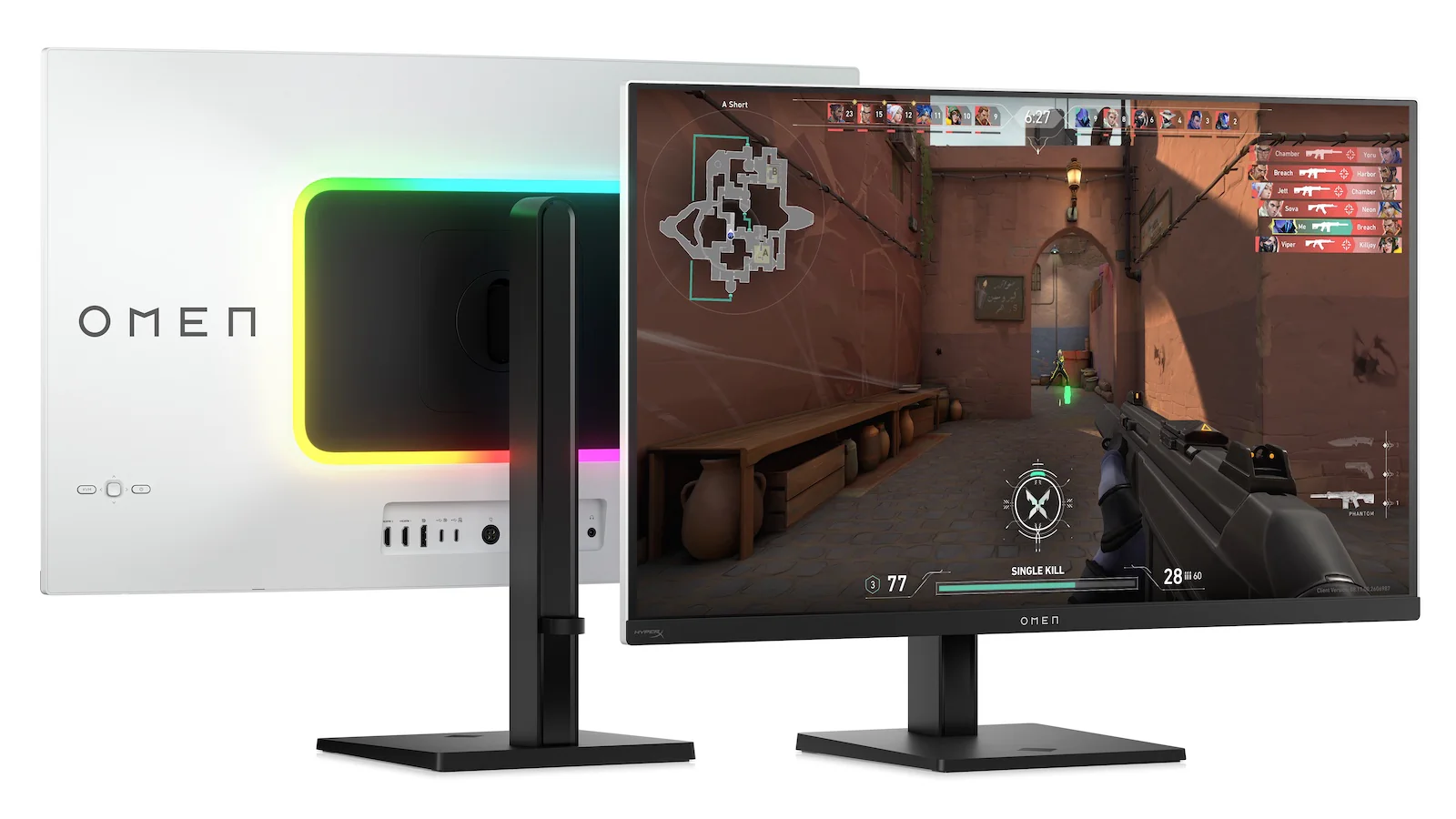 OMEN Transcend 31.5 inch UHD 240Hz OLED Gaming Monitor  - OMEN Transcend 32, 240 Hz, 100% sRGB; 100% BT.709; 80% BT.2020; 99% Display P3; 97.5% Adobe RGB, QD-OLED, No integrated camera, HP Eye Ease (Eyesafe® certified) - Image 17