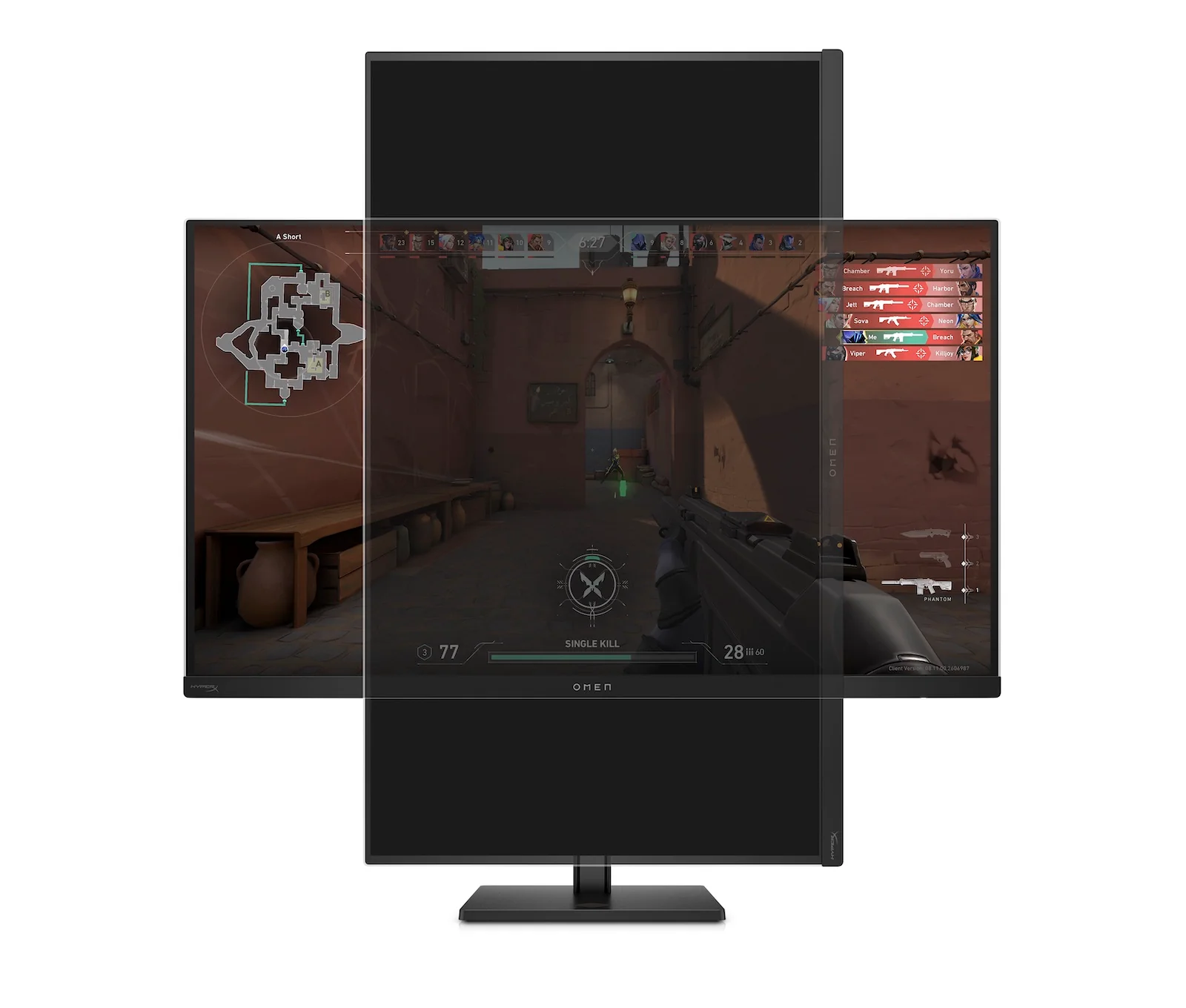 OMEN Transcend 31.5 inch UHD 240Hz OLED Gaming Monitor  - OMEN Transcend 32, 240 Hz, 100% sRGB; 100% BT.709; 80% BT.2020; 99% Display P3; 97.5% Adobe RGB, QD-OLED, No integrated camera, HP Eye Ease (Eyesafe® certified) - Image 18